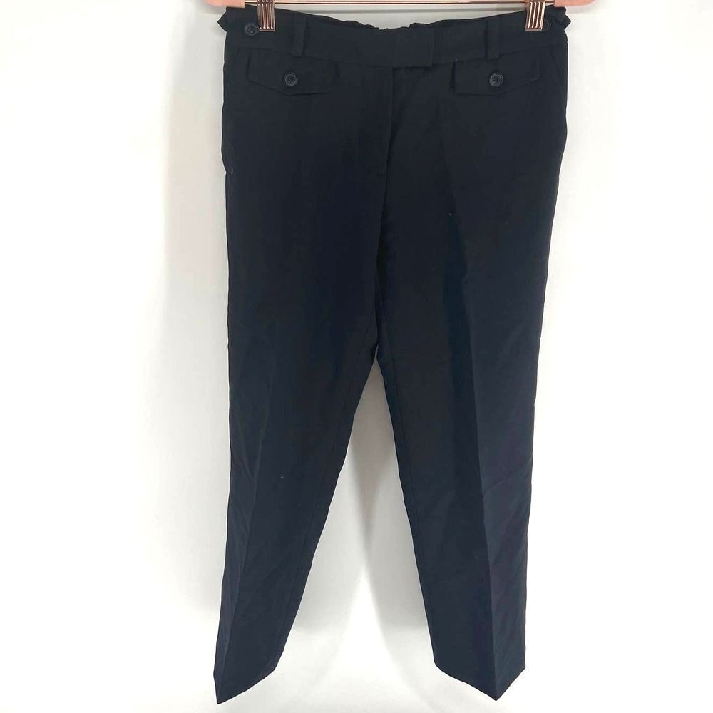 Phillip Lim 3.1 Black Slim Trouser Pant Elastic Back Career Work womens 2